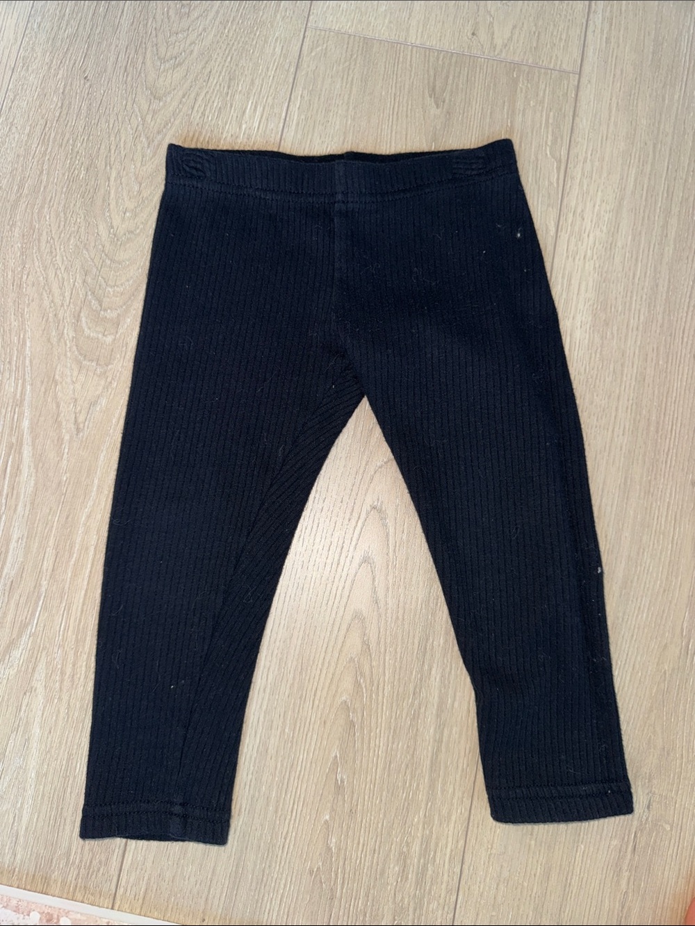 Carter's Black Ribbed Kids Leggings